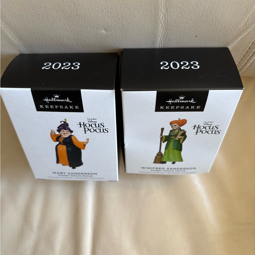 Hallmark Hocus Pocus 2023 Keepsake Ornaments - Mary and Winifred Sanderson